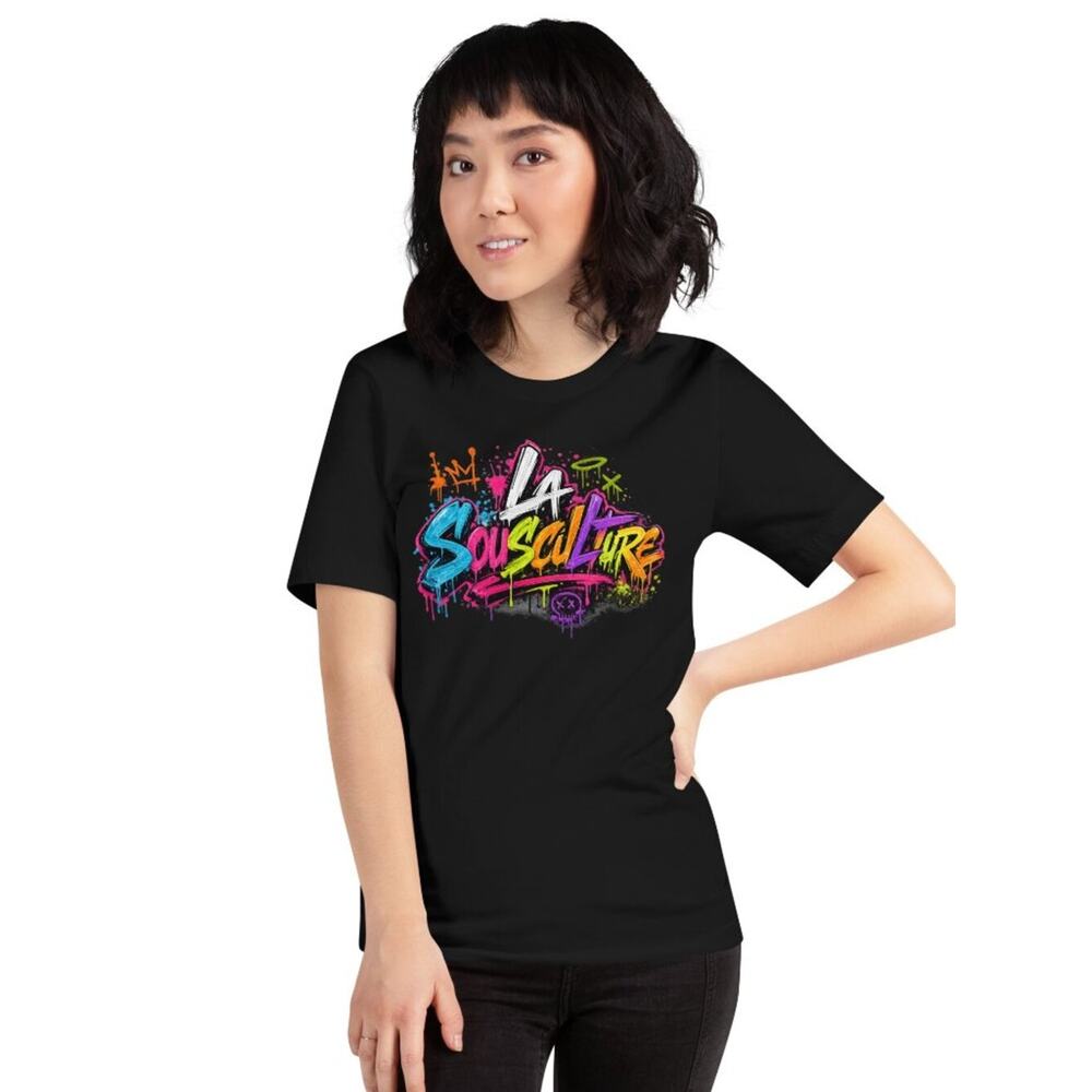NWT -  S to 3 XL -La Sousculture Graffiti Style Graphic Urban Streetwear T-shirt - Picture 5 of 6
